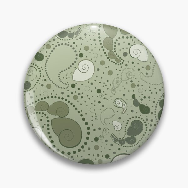 Item preview,  Sea Shell Paisley in sage green designed and sold by LisaLeQuelenec.