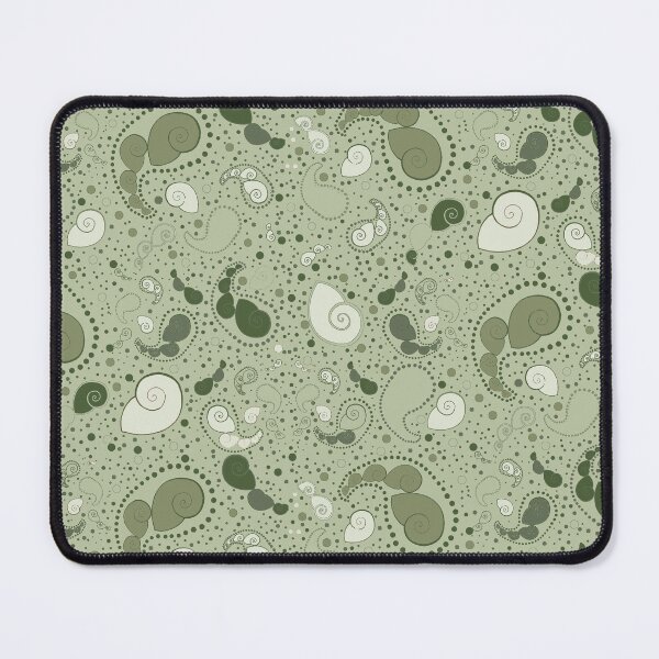 Item preview,  Sea Shell Paisley in sage green designed and sold by LisaLeQuelenec.