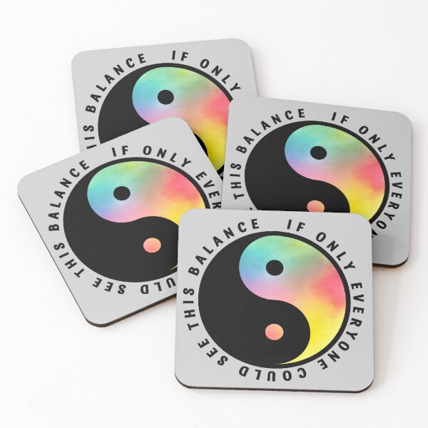 Item preview, If Only Everyone Could See this (Rainbow) Yin Yang Balance designed and sold by MirAgi.