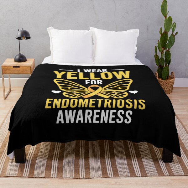 Item preview, I Wear Yellow For Endometriosis Awareness Endo Warrior designed and sold by comptorasunfia.