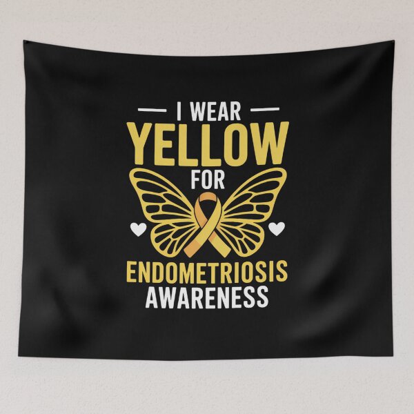 Item preview, I Wear Yellow For Endometriosis Awareness Endo Warrior designed and sold by comptorasunfia.