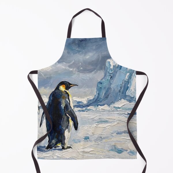 Artikelvorschau, Die einsame Reise: Pinguin & Eisberg (Ölgemälde) entworfen und verkauft von griez.