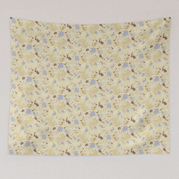 Item preview, Sea Shell Paisley on warm buttery cream designed and sold by LisaLeQuelenec.