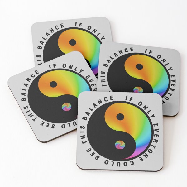 Item preview, If Only Everyone Could See this (Rainbow) Yin Yang Balance designed and sold by MirAgi.