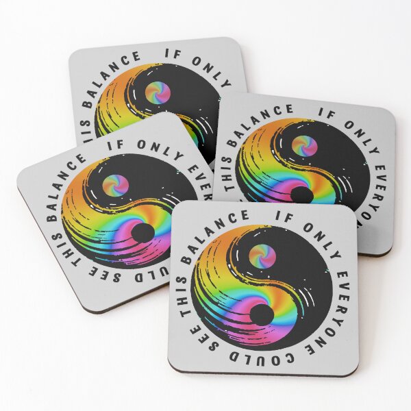 Item preview, If Only Everyone Could See this (Rainbow) Yin Yang Balance designed and sold by MirAgi.