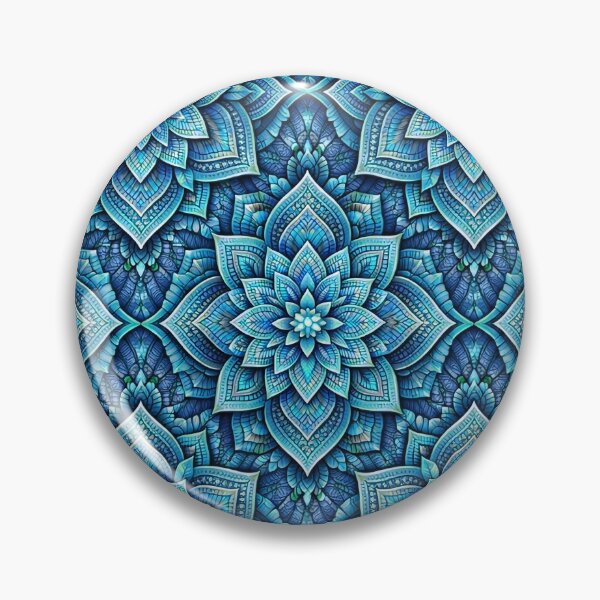 Item preview, Mandala 4 - Double Blue designed and sold by TenderPawStudio.