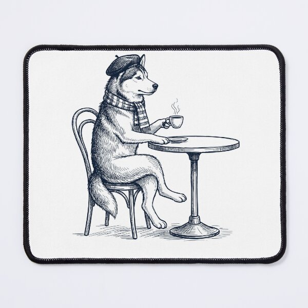 Item preview, Siberian Husky Coffee Dog Mom Dad designed and sold by DoodleTortle.