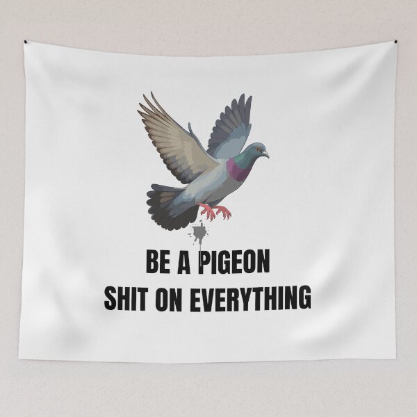 Item preview, Be A Pigeon Don’t Care About Anything Funny T-Shirt designed and sold by JustFunnyStuff.