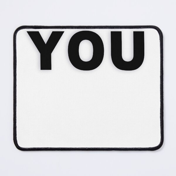 Item preview, YOU — Black Minimal Bold Type Statement designed and sold by WORDPAUSE.