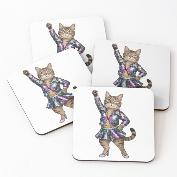 Item preview, Dancing Disco Cat 80s designed and sold by k3rstman1.