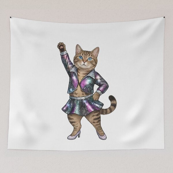 Item preview, Dancing Disco Cat 80s designed and sold by k3rstman1.