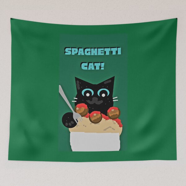 Item preview, SPAGHETTI CAT designed and sold by GrindWardrobe.