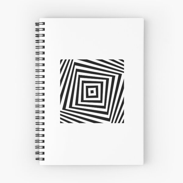 Item preview, Black and White Square Spiral designed and sold by FunnyStyleLine.