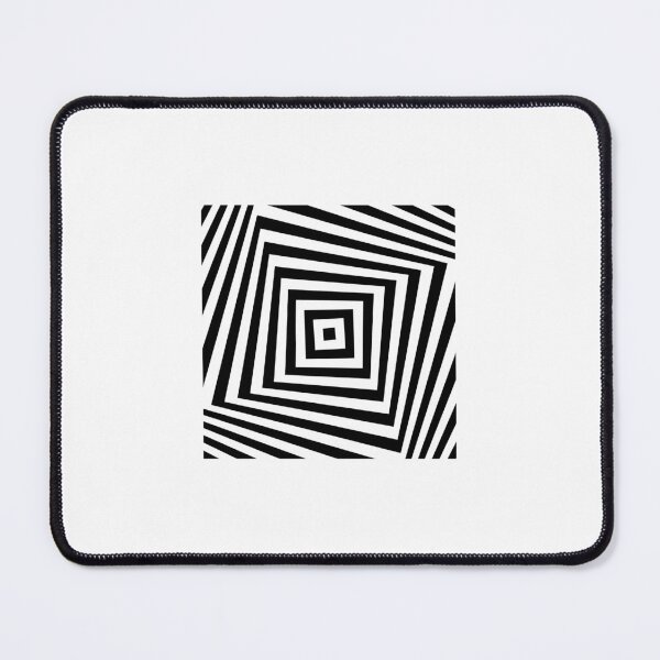 Item preview, Black and White Square Spiral designed and sold by FunnyStyleLine.