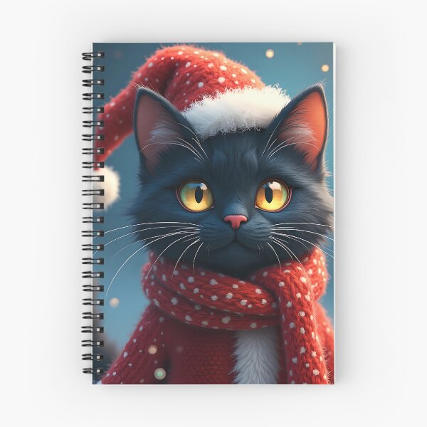 Item preview, Christmas Black Cat  designed and sold by SoniaSarkali.