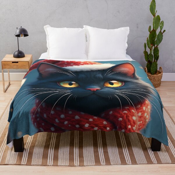 Item preview, Christmas Black Cat  designed and sold by SoniaSarkali.