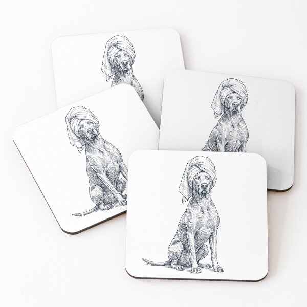 Item preview, Weimaraner Spa Bath Dog Mom Dad designed and sold by DoodleTortle.