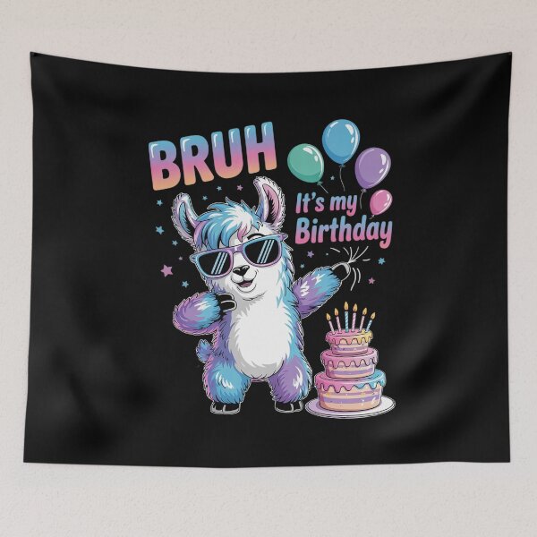 Item preview, Bruh Its My Birthday Llama Pinata Boy Girl Family Party Bday 24 designed and sold by MarryIsMonth.