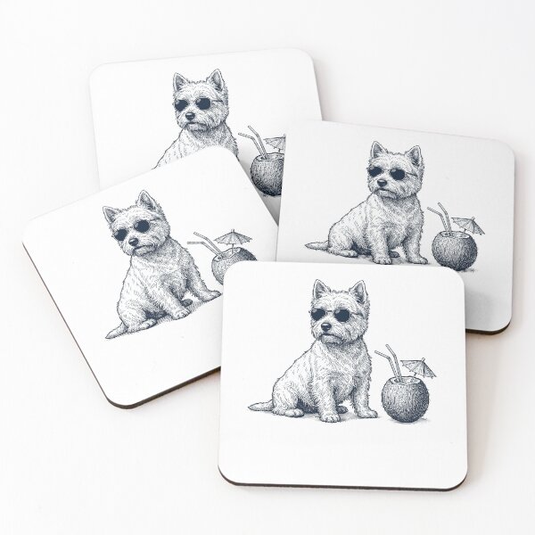 Item preview, Regalo de vacaciones para amantes de los perros: West Highland White Terrier designed and sold by DoodleTortle.