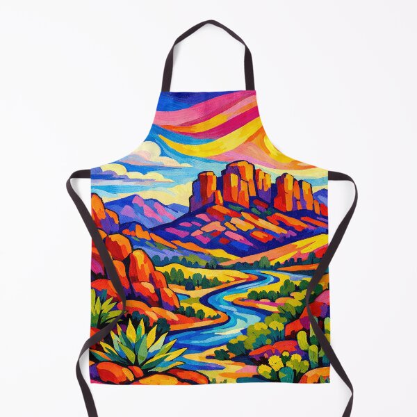 Item preview, Sedona Sun & River – Vibrant Fauvist Desert Landscape designed and sold by alw951.