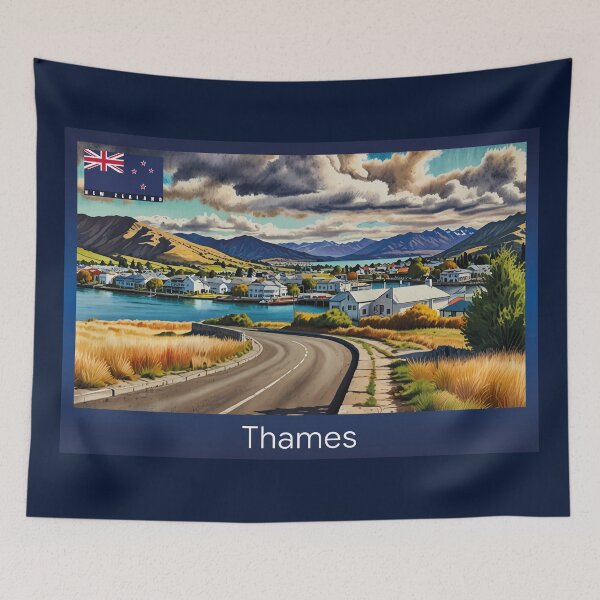 Item preview, Thames New Zealand Travel designed and sold by Thistle-TShop.