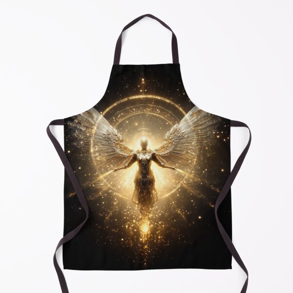 Item preview, Golden Celestial Angel – Radiant Divine Light Fantasy Art designed and sold by VisionaryVeils.