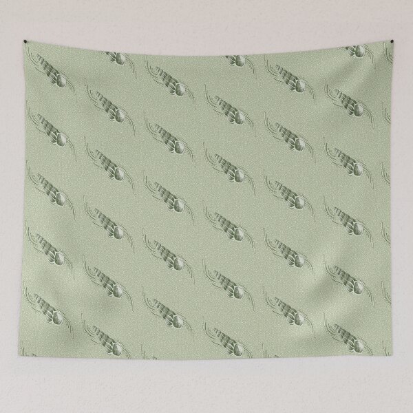 Item preview, Shells and sea breeze in sage green designed and sold by LisaLeQuelenec.