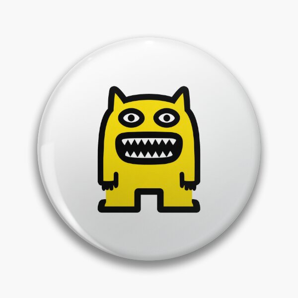 Item preview, Funny Big Teeth Yellow Monster Doodle designed and sold by CreamBubble.