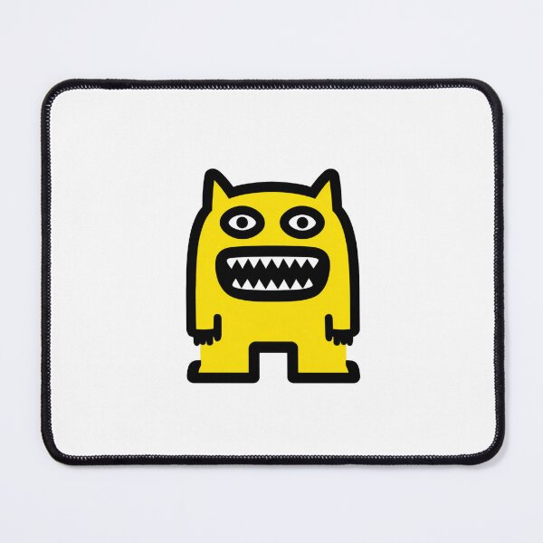 Item preview, Funny Big Teeth Yellow Monster Doodle designed and sold by CreamBubble.