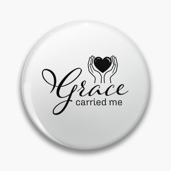 Item preview, Grace Carried Me – Christian Faith Typography T-Shirt Design designed and sold by CrossCrafted.