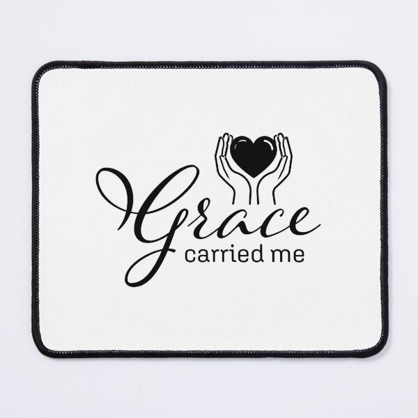 Item preview, Grace Carried Me – Christian Faith Typography T-Shirt Design designed and sold by CrossCrafted.