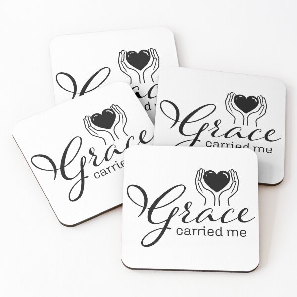 Item preview, Grace Carried Me – Christian Faith Typography T-Shirt Design designed and sold by CrossCrafted.