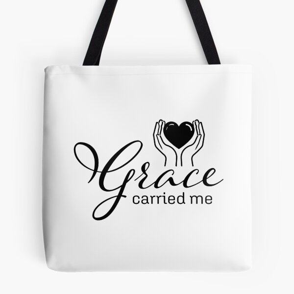 Item preview, Grace Carried Me – Christian Faith Typography T-Shirt Design designed and sold by CrossCrafted.