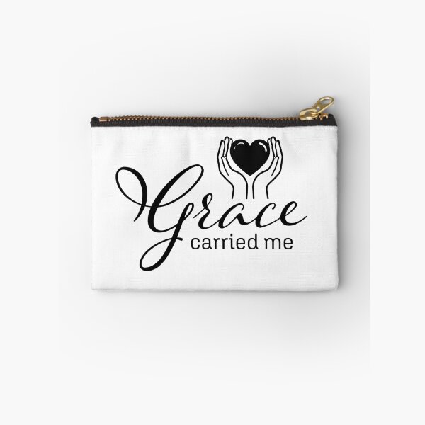 Item preview, Grace Carried Me – Christian Faith Typography T-Shirt Design designed and sold by CrossCrafted.