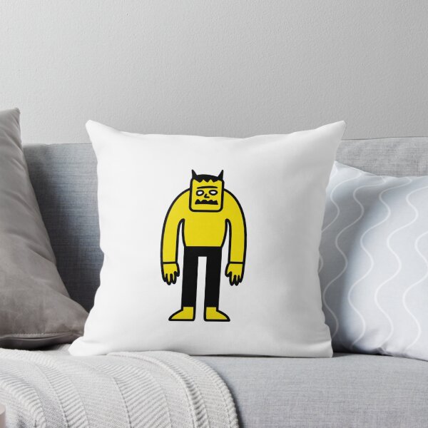 Item preview, Funny Awkward Yellow Devil Monster Standing designed and sold by CreamBubble.