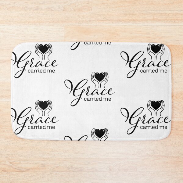 Item preview, Grace Carried Me – Christian Faith Typography T-Shirt Design designed and sold by CrossCrafted.