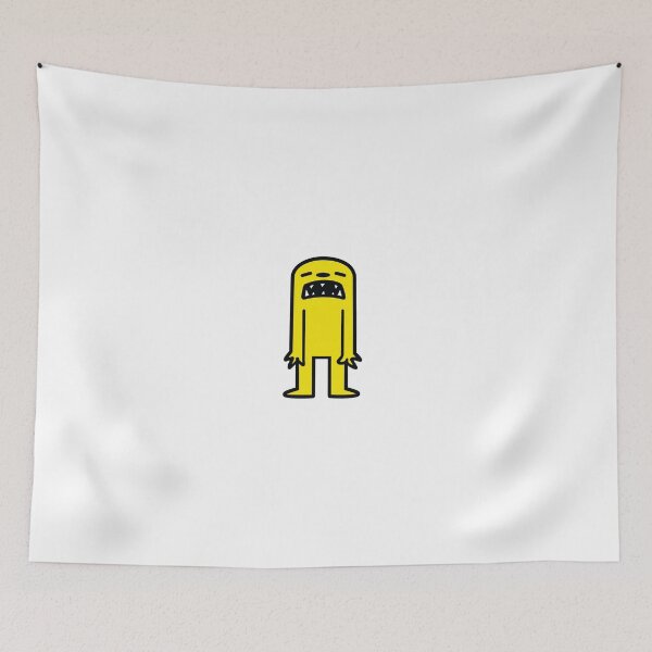 Item preview, Funny Angry Yellow Monster Doodle designed and sold by CreamBubble.