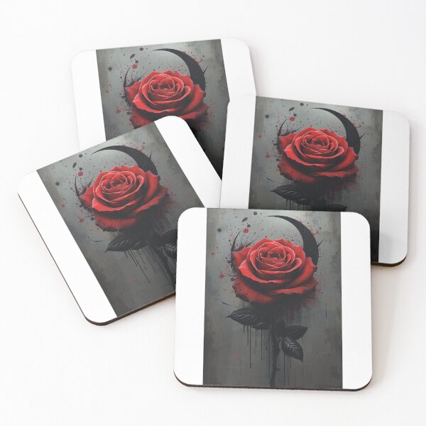 Item preview, Crimson Moon Rose designed and sold by PixelVibe782.