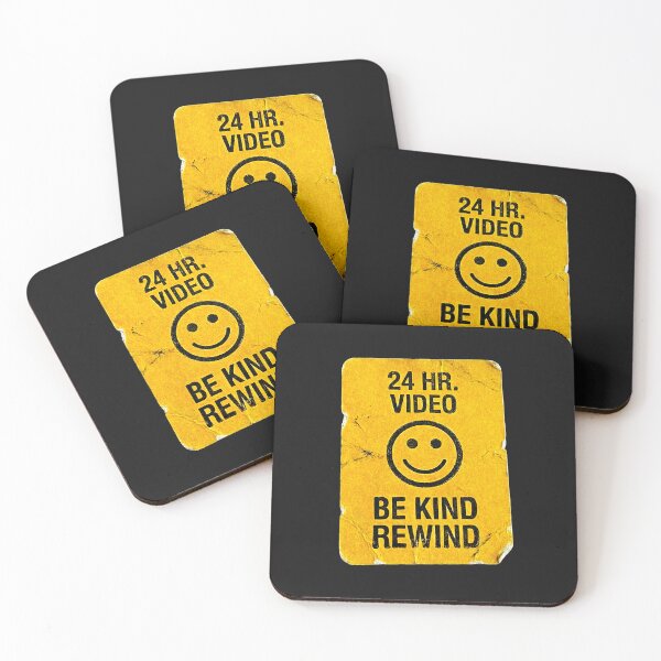 Item preview, Vintage 90s 'Be Kind Rewind' VHS Rental Sticker Distressed Design designed and sold by Prometheus31.