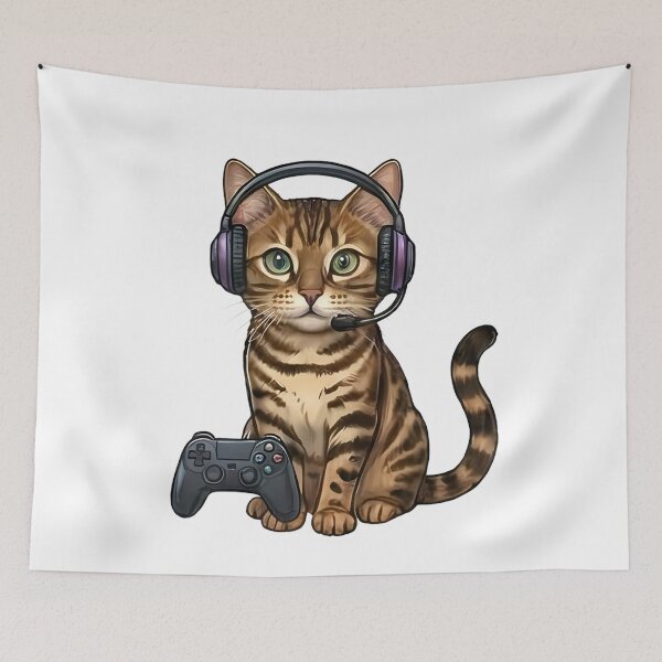 Item preview, Gamer Cat designed and sold by k3rstman1.