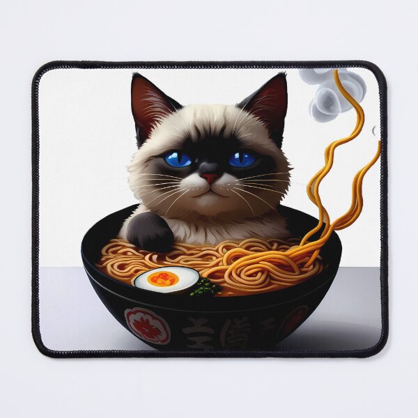 Item preview, Ramen Lounge – Blue-Eyed Cat in Broth designed and sold by meesub.