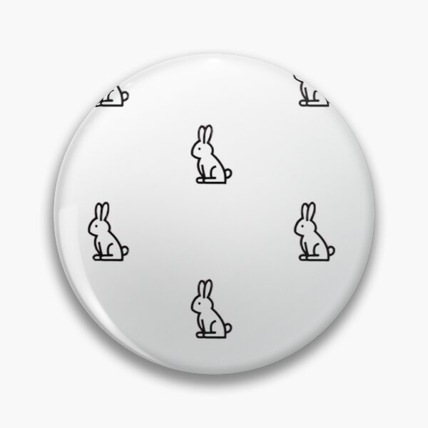Item preview, Cute Minimalist Line Art Bunny Pattern designed and sold by CreamBubble.