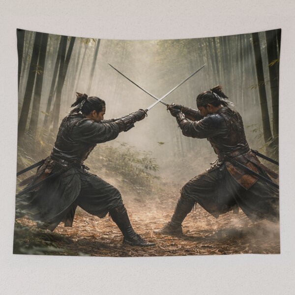Item preview, Steel in the Bamboo Mist designed and sold by ChillCharmStudio.