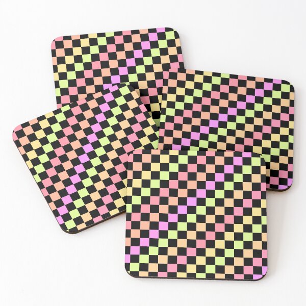 Item preview, Retro colourful Checkered gingham pattern  designed and sold by unique0703.