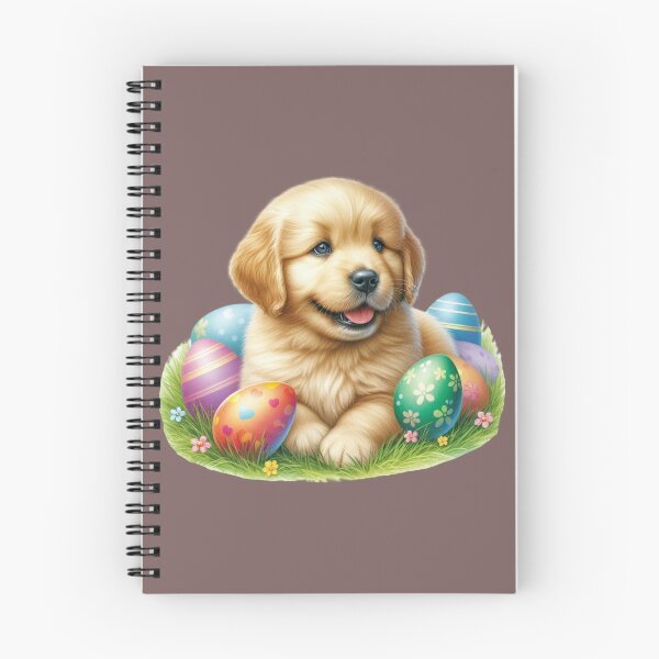 Item preview, Cute Easter Puppy Among Colorful Eggs designed and sold by Dominik1994.