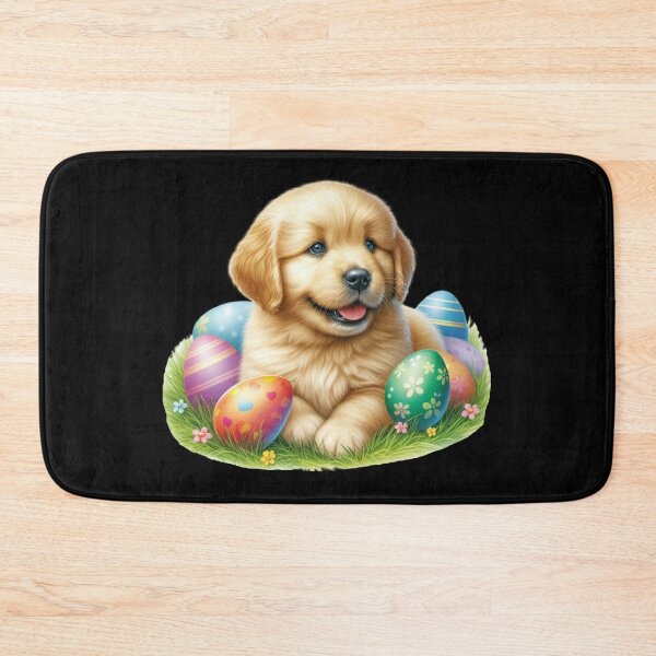 Item preview, Cute Easter Puppy Among Colorful Eggs designed and sold by Dominik1994.