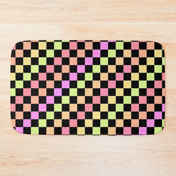 Item preview, Retro colourful Checkered gingham pattern  designed and sold by unique0703.