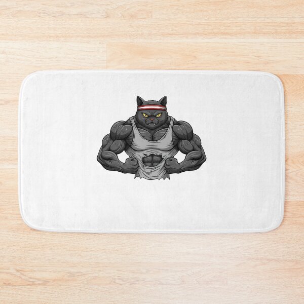 Item preview, Gym Bro Fitness Cat designed and sold by k3rstman1.