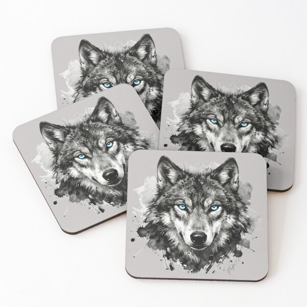 Item preview, Blue-Eyed Wolf designed and sold by JacquiTaylorArt.