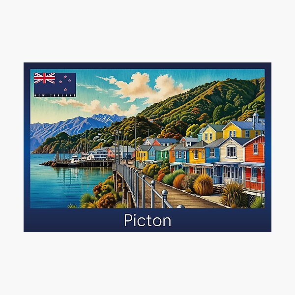 Item preview, Picton New Zealand Travel designed and sold by Thistle-TShop.